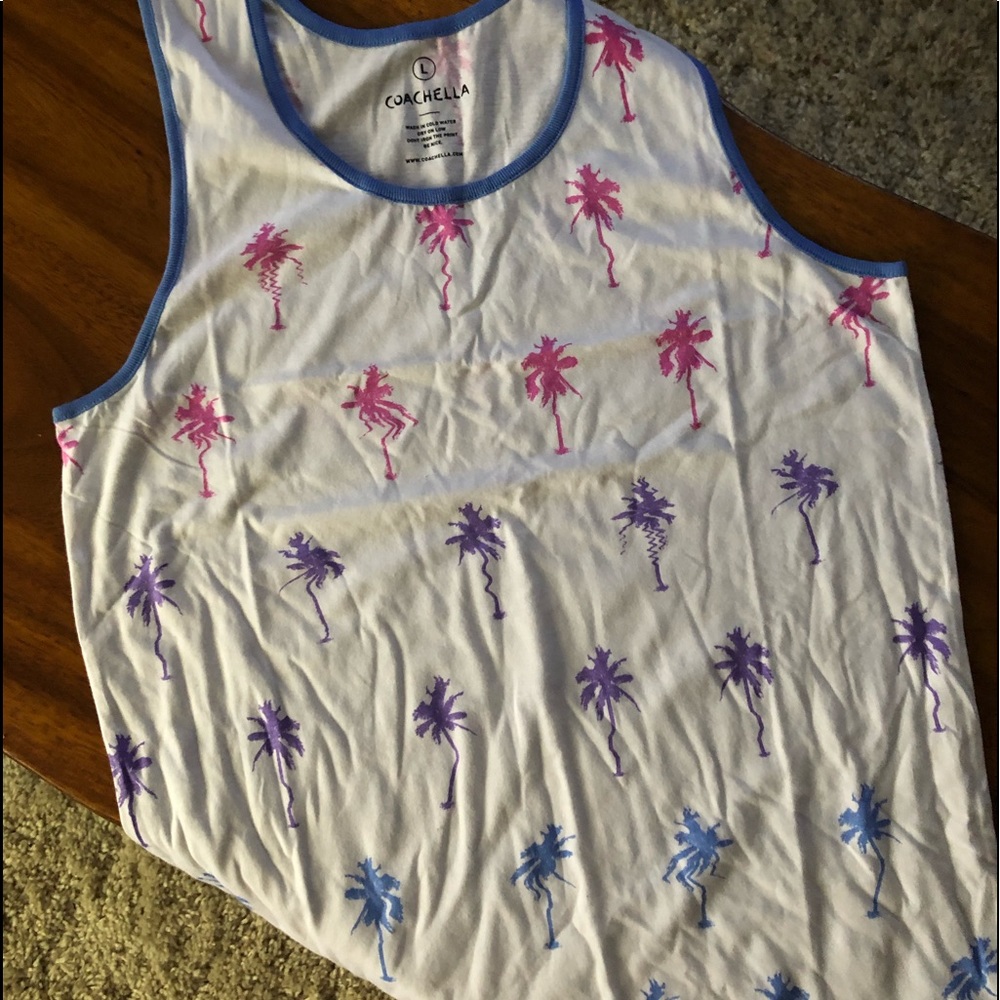 Coachella Palm Tank Sz L